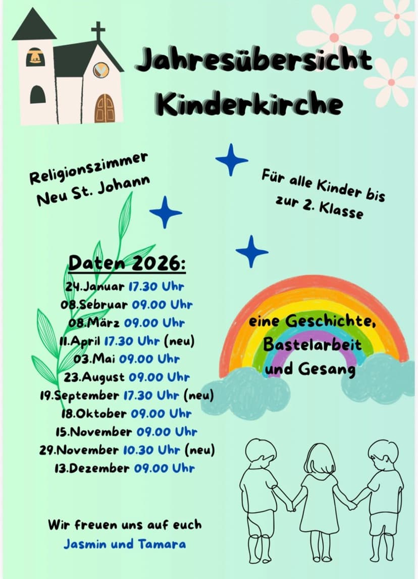 Kinderkirche und Familiengottesdienste