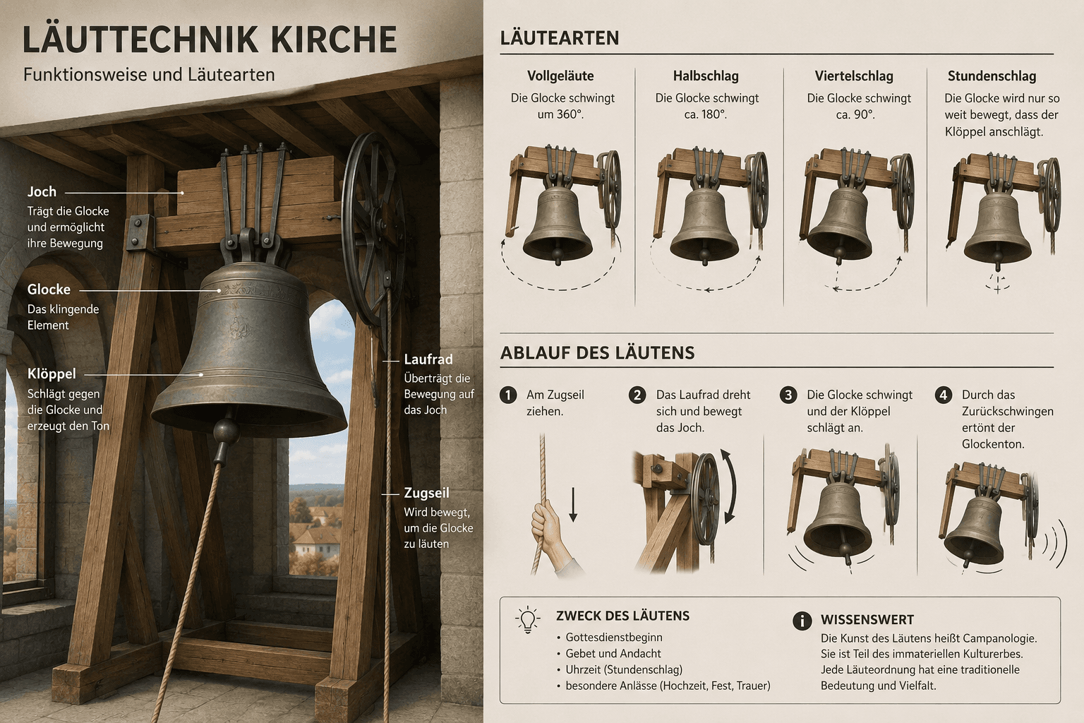 Information zur Sanierung der Läuttechnik